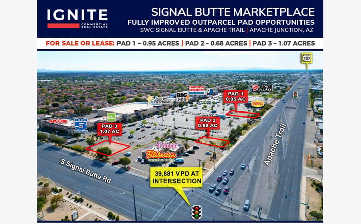 Pictures of Retail, Land property located at SWC Signal Butte & Apache Trail, Mesa, AZ, AZ 85208 for lease - image #1