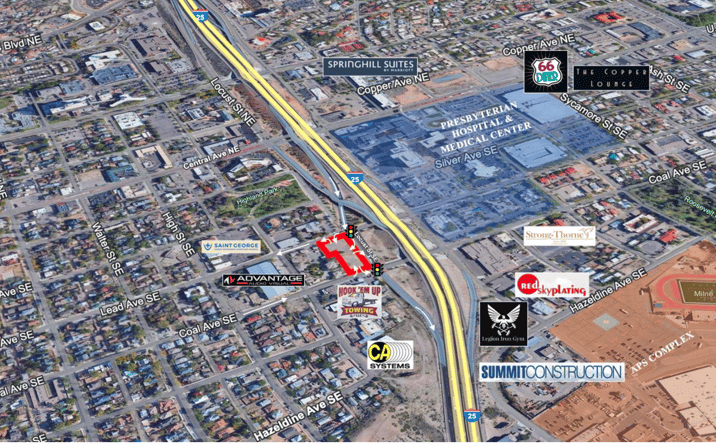 Pictures of Retail, Office, Land property located at 425 Locust St SE, Albuquerque, NM 87102 for lease - image #1