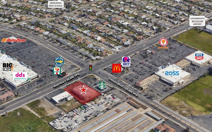 Pictures of Retail property located at 6819 Watt Ave, North Highlands, CA 95660 for lease - image #1
