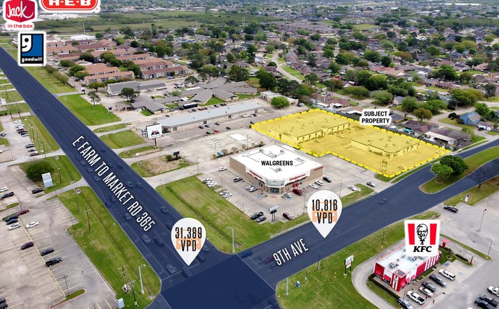 Pictures of Retail, Office property located at 8700 9th Ave, Port Arthur, TX 77642 for lease - image #1