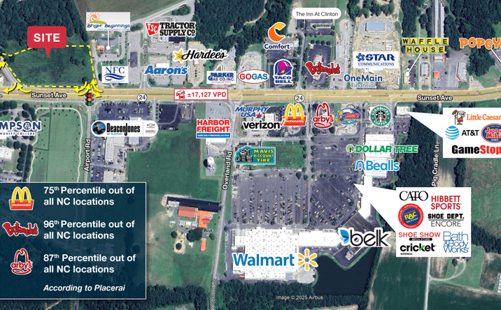 Pictures of Land property located at Sunset Ave, Clinton, NC 28328 for lease - image #1