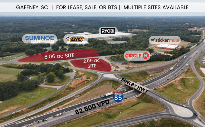 Pictures of Industrial, Land property located at Shelby Highway, Gaffney, SC 29340 for lease - image #1