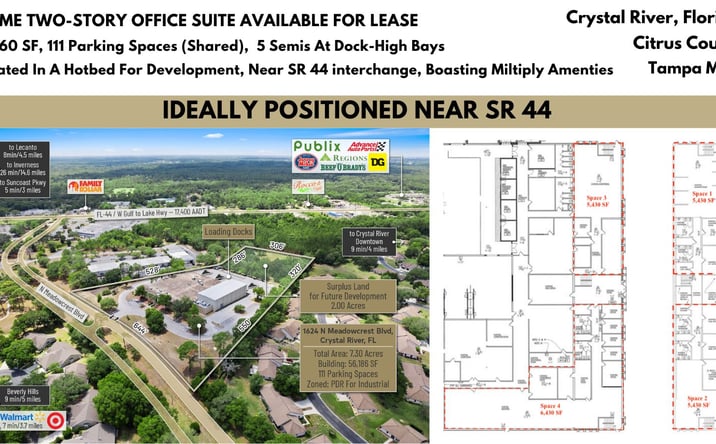 Pictures of Office property located at 1624 N Meadowcrest Blvd, Crystal River, FL 34429 for lease - image #1