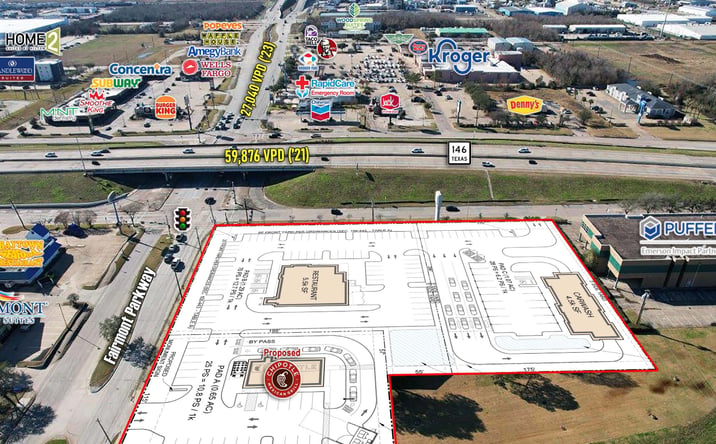 Pictures of Retail, Land property located at 1001 N Hwy 146, La Porte, TX 77571 for lease - image #1