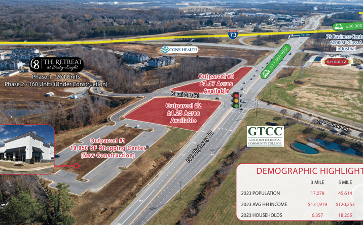 Pictures of Retail, Land property located at 2998 Mearns Castle Dr, Oak Ridge, NC 27310 for lease - image #1