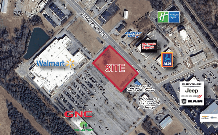 Pictures of Retail, Land property located at 2111 N Jackson Street, Tullahoma, TN 37388 for lease - image #1