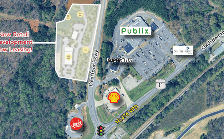 Pictures of Land property located at 4750 Deerfoot Parkway, Trussville, AL 35173 for lease - image #1