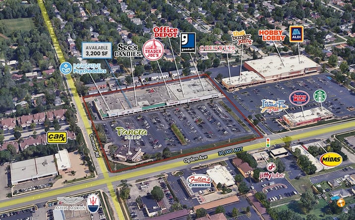 Pictures of Retail property located at 120 Ogden Ave, Downers Grove, IL 60515 for lease - image #1