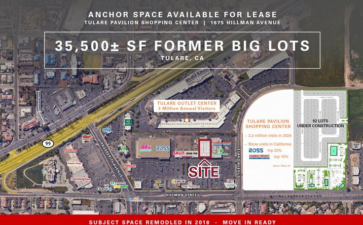 Pictures of Retail property located at 1675 Hillman St, Tulare, CA 93274 for lease - image #1