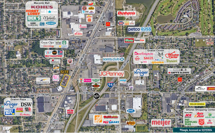 Pictures of Retail, Land property located at 31327 Gratiot Avenue, Roseville, MI 48066 for lease - image #1