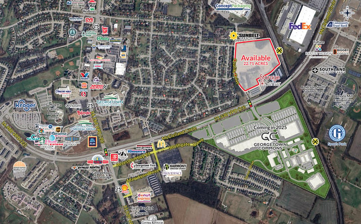 Pictures of Land property located at Quality Drive & McClelland Circle, Georgetown, KY 40324 for lease - image #1