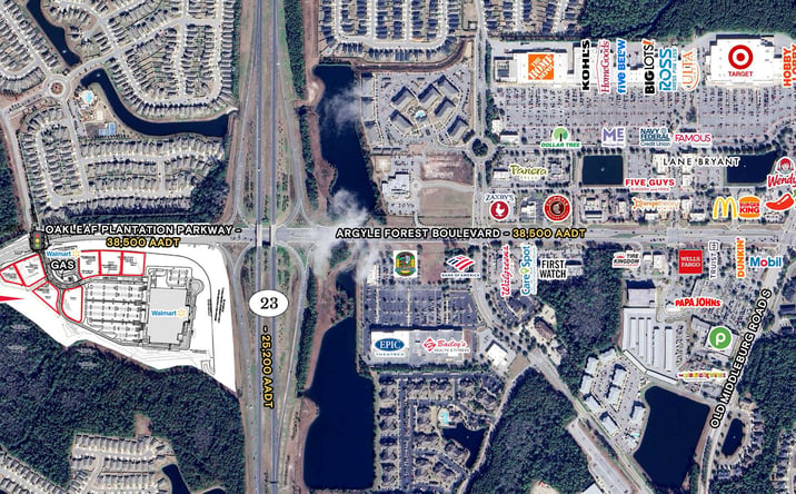 Pictures of Retail, Land property located at Oakleaf Plantation Parkway & Cecil Connector Road, Jacksonville, FL 32222 for lease - image #1
