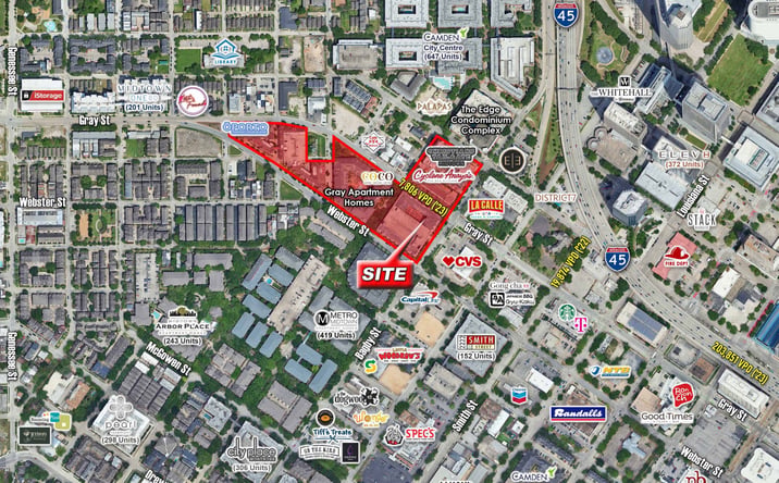 Pictures of Retail, Restaurant property located at 316 Gray St, Houston, TX 77002 for lease - image #1