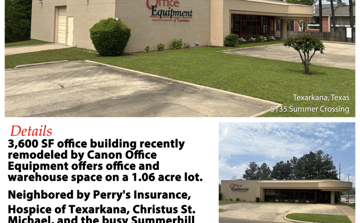 Pictures of Retail, Office property located at 5135 Summer Crossing, Texarkana, TX 75503 for lease - image #1