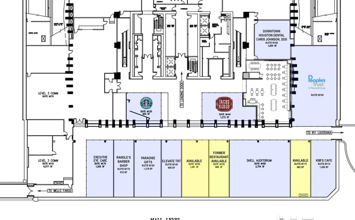 Pictures of Retail, Restaurant property located at 910 Louisiana St, Houston, TX 77002 for lease - image #1
