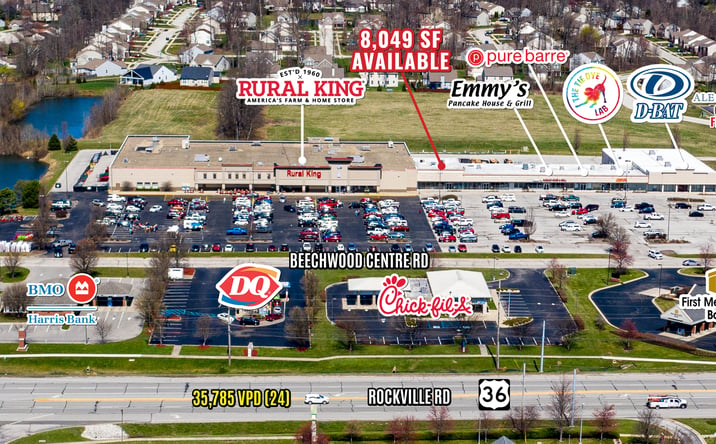 Pictures of Retail property located at 7508 Beechwood Centre Rd, Avon, IN 46123 for lease - image #1