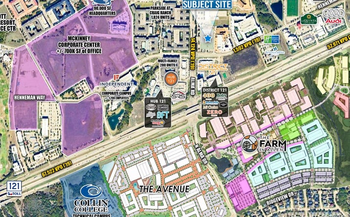 Pictures of Retail, Restaurant property located at NEC Alma & Henneman Way, McKinney, TX 75070 for lease - image #1
