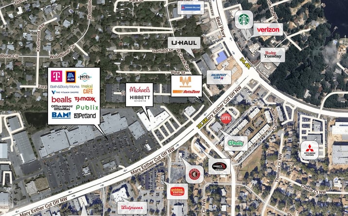 Pictures of Restaurant property located at 402 Mary Esther Cut Off NW, Fort Walton Beach, FL 32548 for lease - image #1