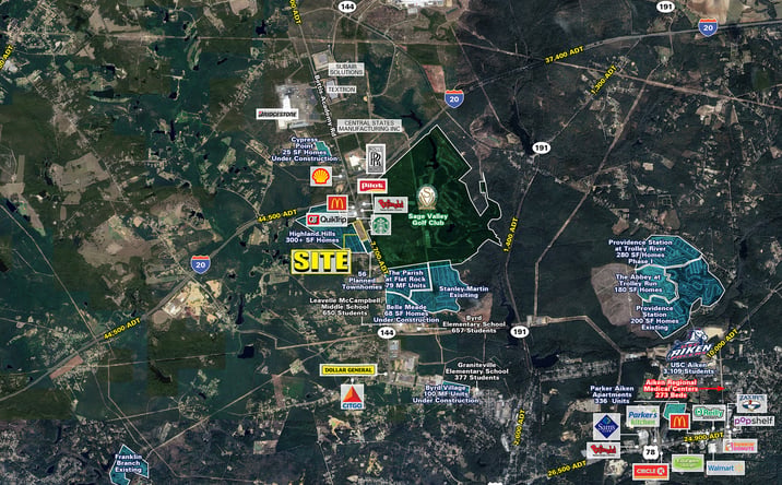 Pictures of Land property located at Bettis Academy Rd & Carmine Ave, Graniteville, SC 29829 for lease - image #1
