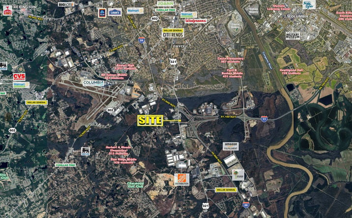 Pictures of Retail, Land property located at US Hwy 321 & Fish Hatchery Rd, Cayce, SC 29172 for lease - image #1