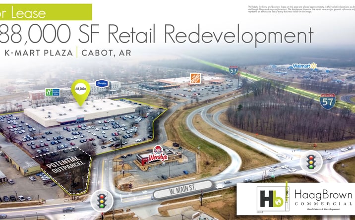 Pictures of Retail, Restaurant property located at 1 Kmart Plaza, Cabot, AR 72023 for lease - image #1