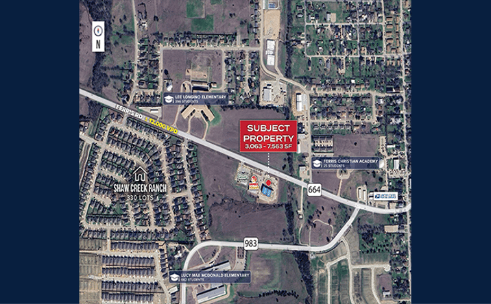 Pictures of Retail property located at 454 FM664, Ferris, TX 75125 for lease - image #1
