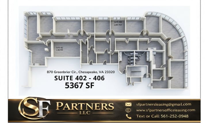 Pictures of Office property located at 870 Greenbrier Cir, Chesapeake, VA 23320 for lease - image #1