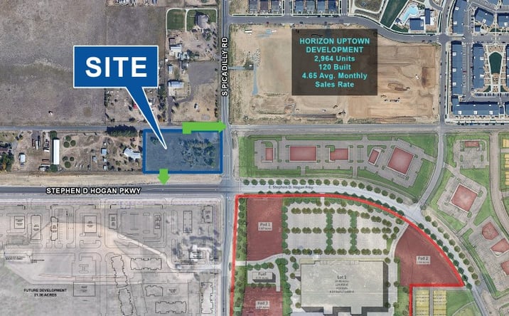 Pictures of Land property located at E Stephen D Hogan Pkwy & S Picadilly Rd, Aurora, CO 80018 for lease - image #1