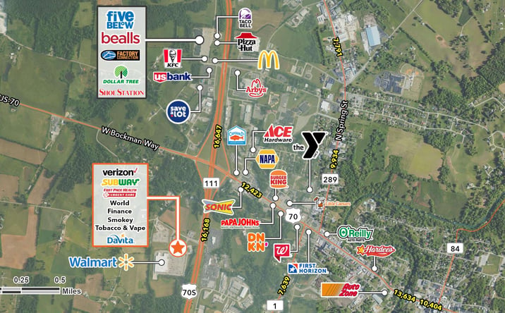 Pictures of Retail property located at 150 Sam Walton Dr, Sparta, TN 38583 for lease - image #1