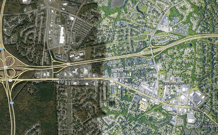 Pictures of Retail, Office property located at 3509 Towne Point Rd, Portsmouth, VA 23703 for lease - image #1
