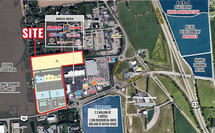 Pictures of Retail, Restaurant property located at 7300 OH-161, Plain City, OH 43064 for lease - image #1