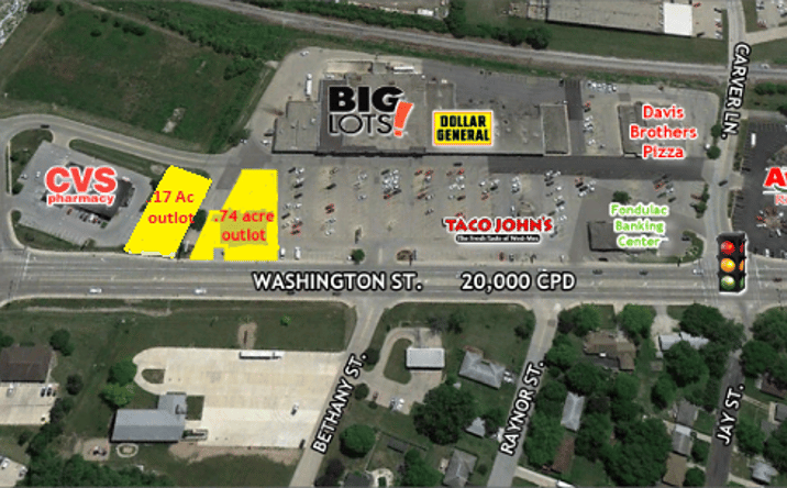 Pictures of Retail, Land, Restaurant property located at 2402 E Washington St, East Peoria, IL 61611 for lease - image #1