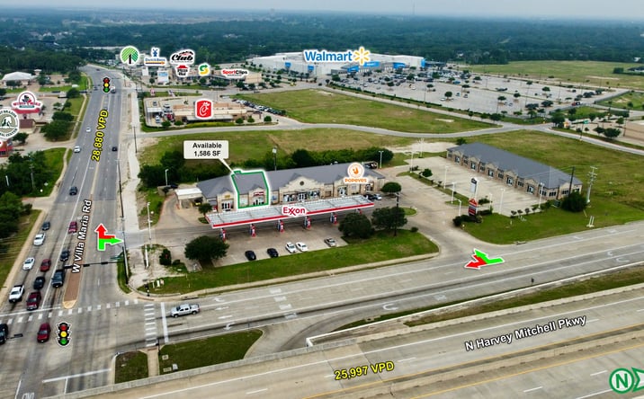 Pictures of Retail property located at 505 N Harvey Mitchell Pkwy, Bryan, TX 77807 for lease - image #1