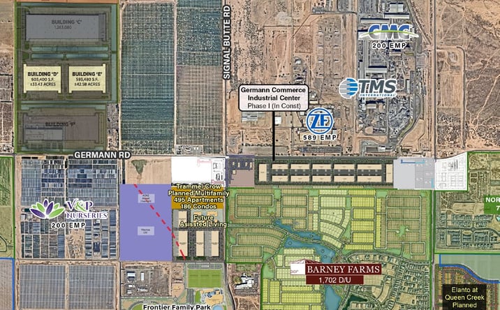 Pictures of Retail, Land property located at Signal Butte Rd & Germann Rd (SEC), Queen Creek, AZ 85140 for lease - image #1