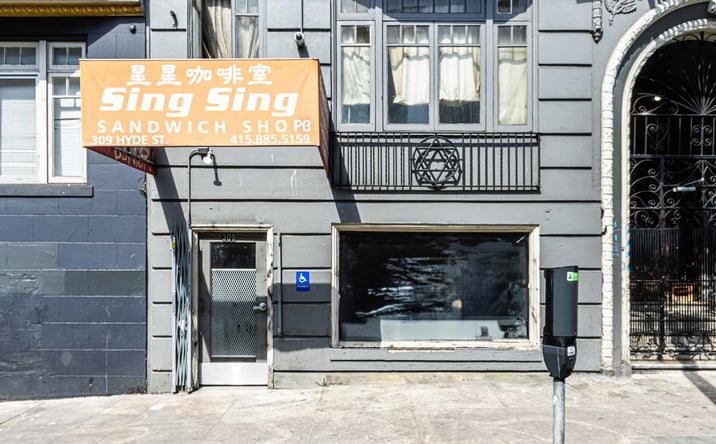 Pictures of Retail, Restaurant property located at 309 Hyde St, San Francisco, CA 94109 for lease - image #1