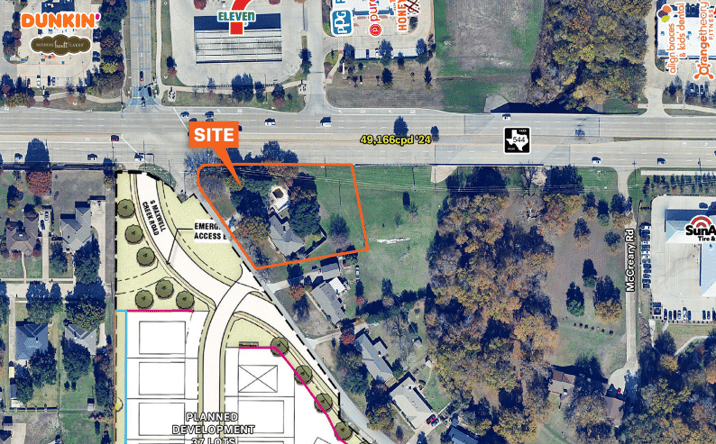 Pictures of Land property located at 104 N Maxwell Creek Rd, Murphy, TX 75094 for lease - image #1
