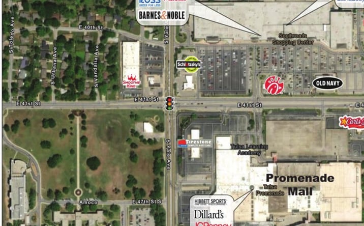 Pictures of Retail property located at 4905-5231 E 41st Street, Tulsa, OK 74135 for lease - image #1