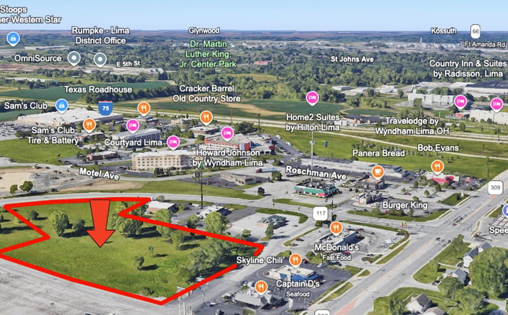 Pictures of Retail, Industrial, Land property located at Bellefontaine Rd, Lima, OH 45804 for lease - image #1
