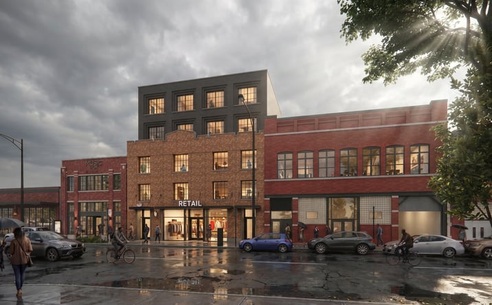 Pictures of Retail property located at 167 N Morgan St, Chicago, IL 60607 for lease - image #1