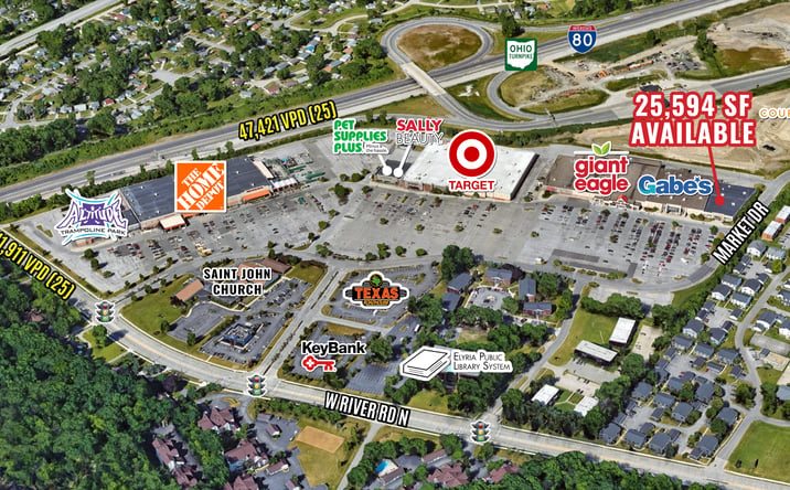 Pictures of Retail property located at 380 Market Dr, Elyria, OH 44035 for lease - image #1