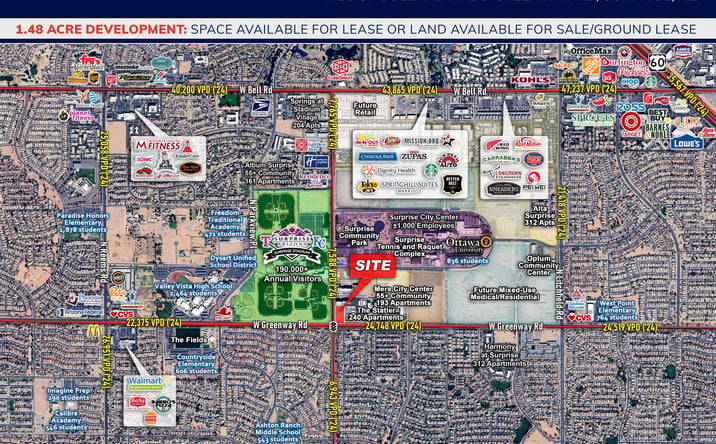 Pictures of Land property located at NEC of Bullard Ave and Greenway Rd, Surprise, AZ 85379 for lease - image #1
