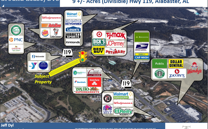 Pictures of Land property located at Alabaster, AL, Alabaster, AL 35007 for lease - image #1