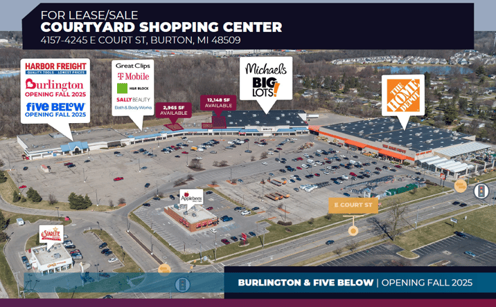Pictures of Retail property located at 4157-4245 E COURT ST, Burton, MI 48509 for lease - image #1