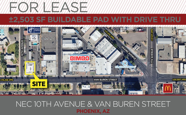 Pictures of Retail, Land property located at Phoenix, AZ, Phoenix, AZ 85007 for lease - image #1