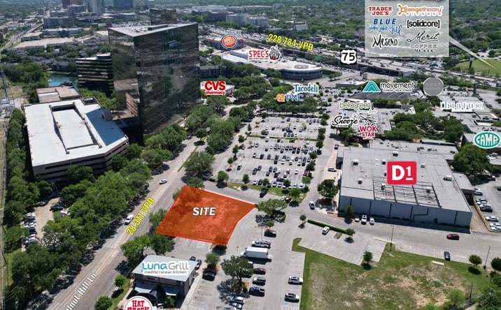Pictures of Retail, Office, Land, Restaurant property located at 8041 Walnut Hill Ln, Dallas, TX 75231 for lease - image #1