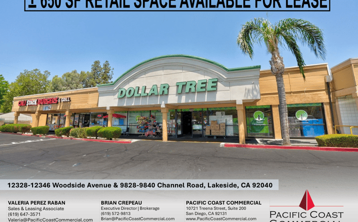 Pictures of Retail property located at 12346 Woodside Ave, Lakeside, CA 92040 for lease - image #1