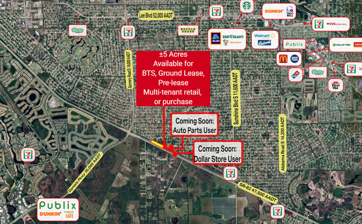 Pictures of Retail, Land property located at 1252 Meadow Rd, Lehigh Acres, FL 33976 for lease - image #1