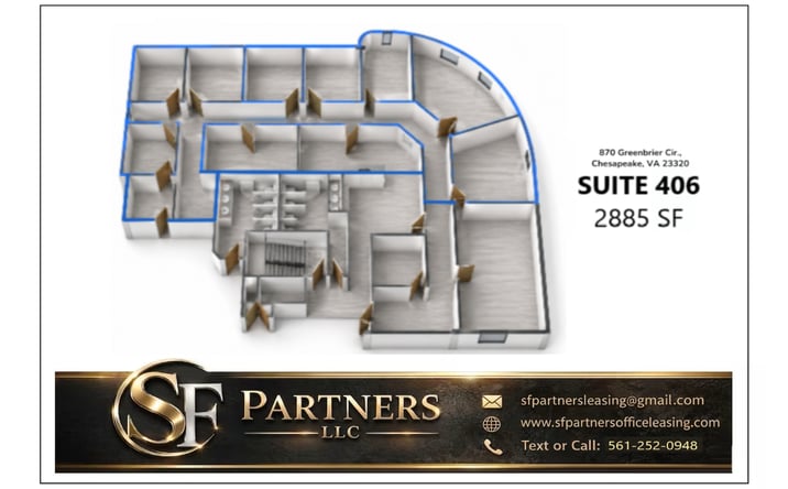 Pictures of Office property located at 870 Greenbrier Cir, Chesapeake, VA 23320 for lease - image #1