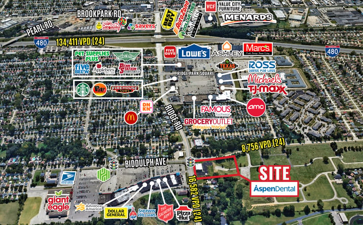 Pictures of Retail, Land property located at 4630 Ridge Rd, Brooklyn, OH 44144 for lease - image #1