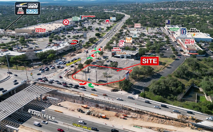 Pictures of Retail, Land property located at Hard Corner Pad Blanco, San Antonio, TX 78258 for lease - image #1